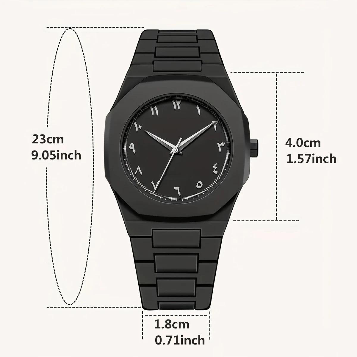 Black Arabic Aura Watch