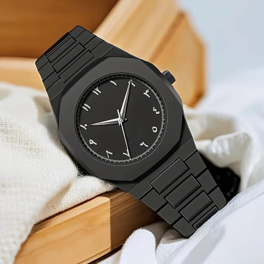 Black Arabic Aura Watch